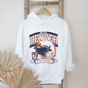Vintage 90s Style Denver Broncos Football helmet 1960 shirt