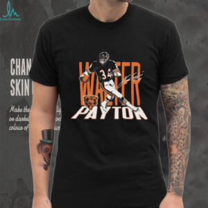 Walter Payton Chicago Bears player signature caricature shirt