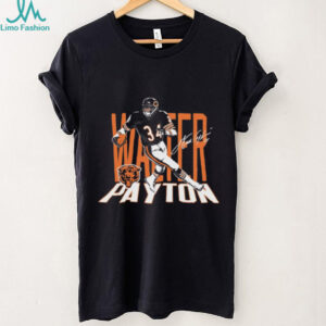 Walter Payton Chicago Bears player signature caricature shirt