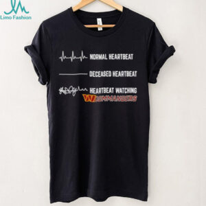 Washington Commanders Football NFL normal heartbeat deceased heartbeat heartbeat watching shirt