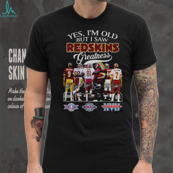 Washington Commanders yes I’m old but I saw Redskins greatness signature shirt