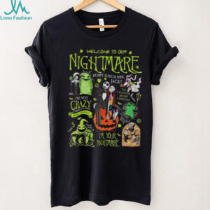 Welcome to our nightmare bumpy slieigh ride jack horror character Halloween shirt