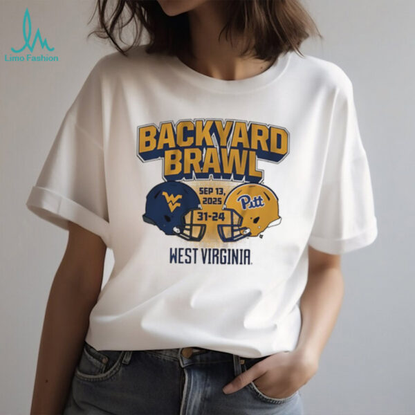 West Virginia Football 2025 Backyard Brawl Champs shirt