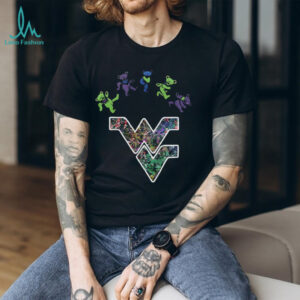 West Virginia Mountaineers x Grateful Dead night 2025 bears logo shirt