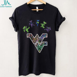 West Virginia Mountaineers x Grateful Dead night 2025 bears logo shirt