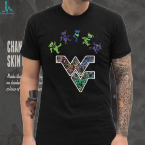 West Virginia Mountaineers x Grateful Dead night 2025 bears logo shirt