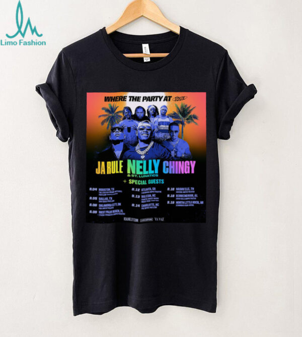 Where The Party At Tour 2025 shirt