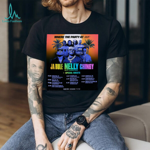Where The Party At Tour 2025 shirt