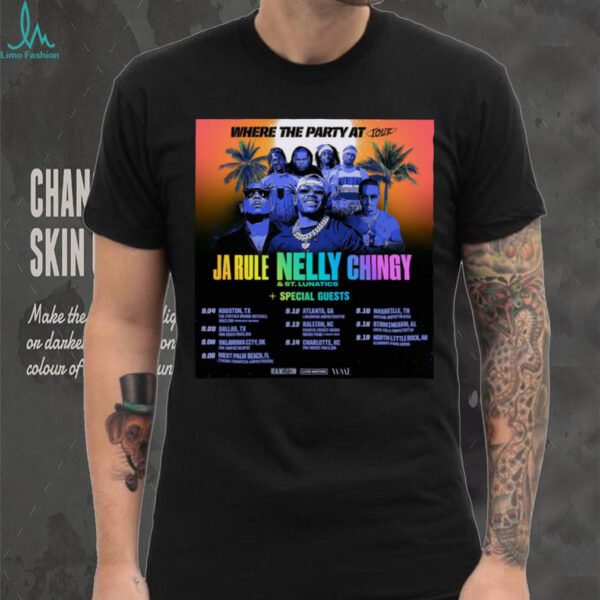 Where The Party At Tour 2025 shirt