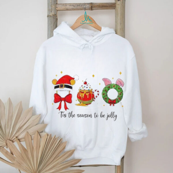 Winnie The Pooh Santa Hat Honey Mug Piglet Christmas Wreath shirt