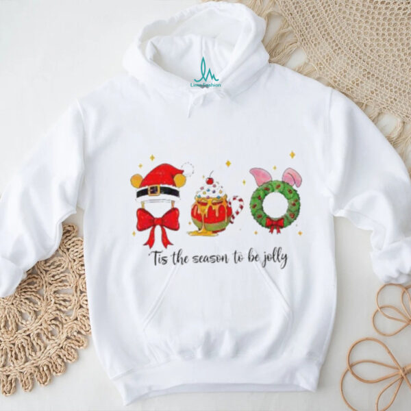 Winnie The Pooh Santa Hat Honey Mug Piglet Christmas Wreath shirt