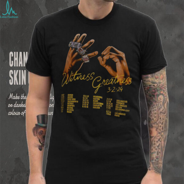 Witness Greatness 3 2 24 Ring Charm shirt
