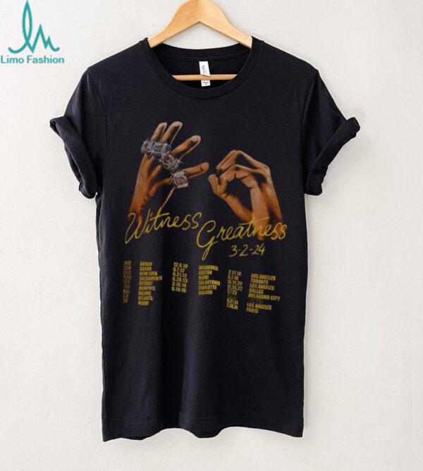 Witness Greatness 3 2 24 Ring Charm shirt