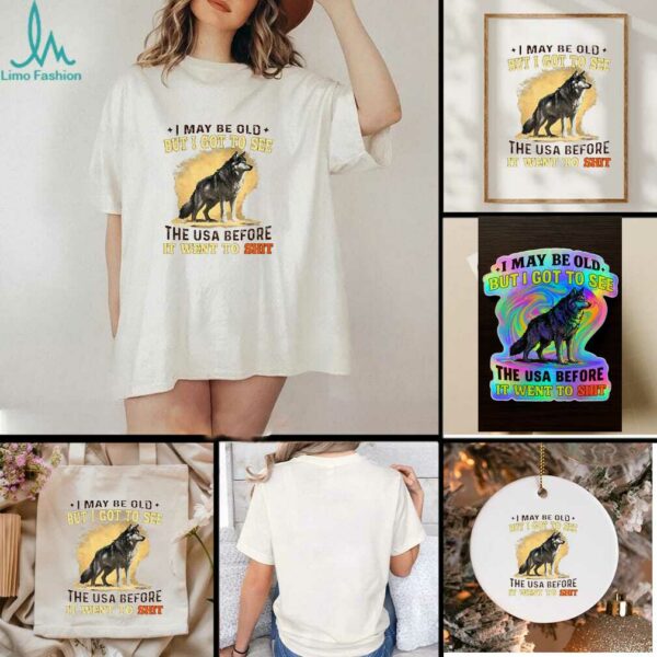 Wolf I may be old but I got to see the USA before it went to shit shirt