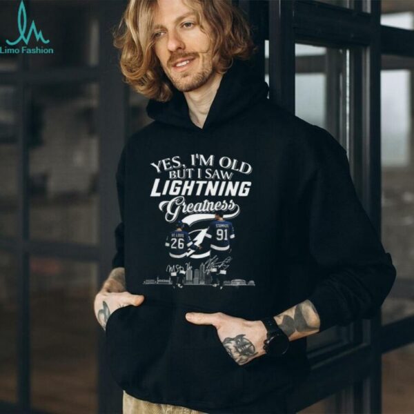 Yes I’m Old But I Saw Tampa Bay Lightning Greatness St. Louis And Stamkos Legends Signatures 2025 T shirt