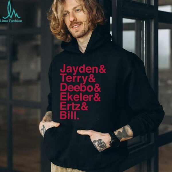 ayden & Terry & Deebo & Ekeler & Ertz & Bill football player names list shirt