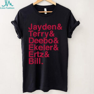 ayden & Terry & Deebo & Ekeler & Ertz & Bill football player names list shirt