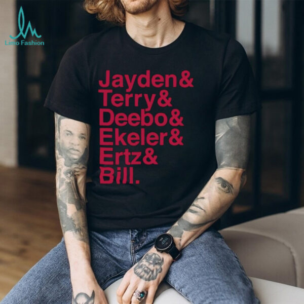 ayden & Terry & Deebo & Ekeler & Ertz & Bill football player names list shirt