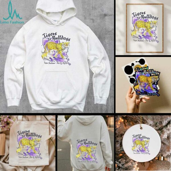 LSU Tigers vs LA Tech Bulldogs game day 2025 Tiger stadium shirt
