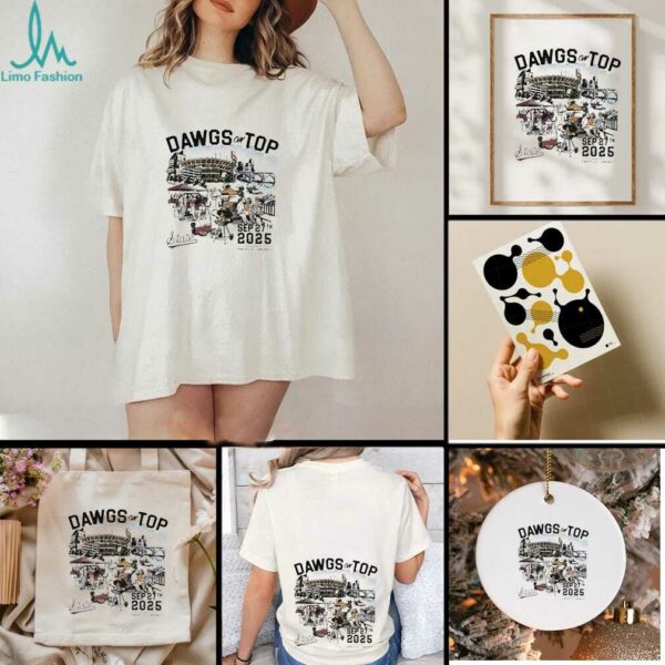 Dawgs on top Mississippi State Bulldogs vs Tennessee Vols 2025 game day shirt