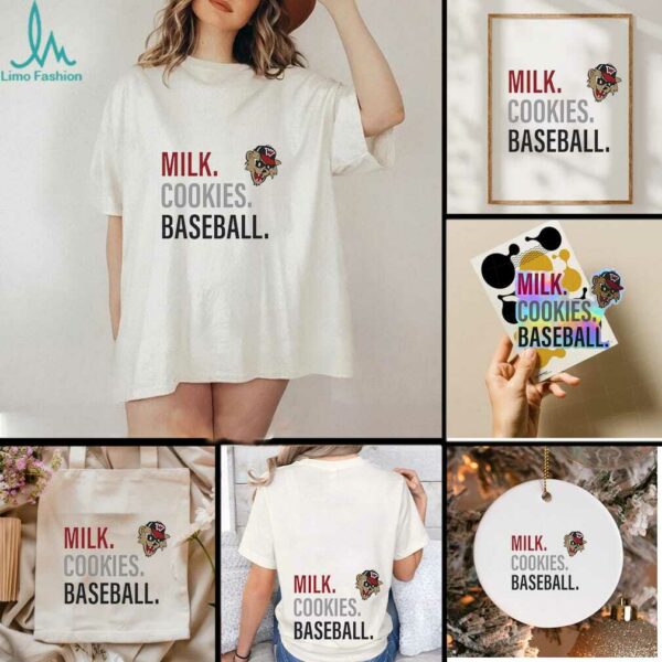 Milk cookies baseball Washington Wild Things logo shirt