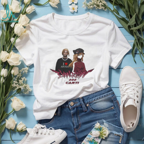 playboi carti x Asuka Langley Soryu Evangelion T shirts