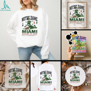 Notre Dame vs Miami Hurricanes hard rock stadium Miami gardens Fl 2025 shirt