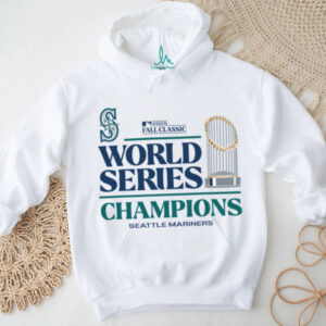 2025 Seattle Mariners World Series Champions Trophy Logo Graphic Tee Shirt