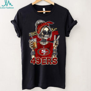 49ers Fan Skeleton Vibe Tee