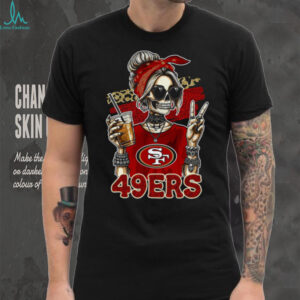 49ers Fan Skeleton Vibe Tee