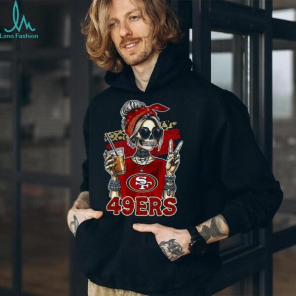 49ers Fan Skeleton Vibe Tee