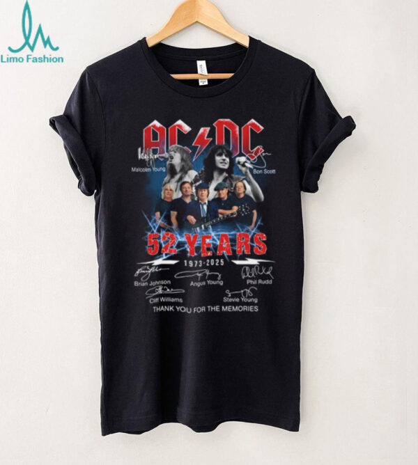 ACDC 52 Years 1973 2025 T Shirt