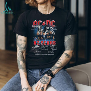 ACDC 52 Years 1973 2025 T Shirt