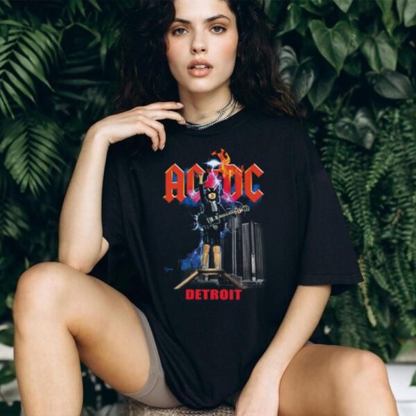 ACDC Angus Young Detroit T Shirt