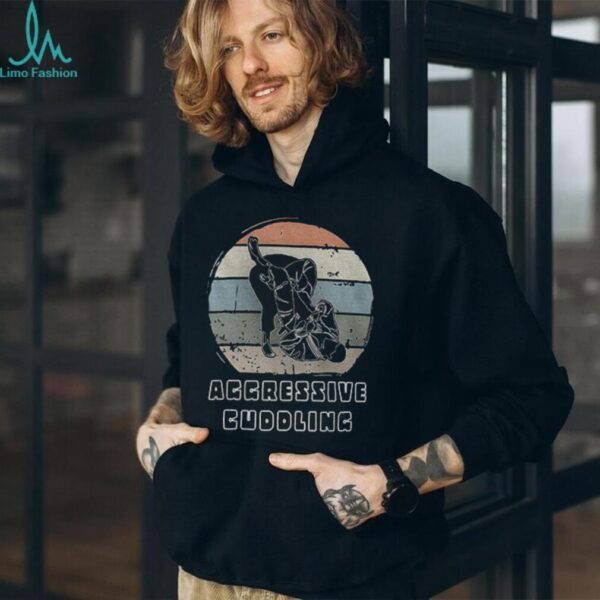 Aggressive cuddling vintage Jiu Jitsu shirt