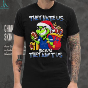 Air Force Falcons X Grinch They Hate Us Because They Ain’t Us Christmas Tee