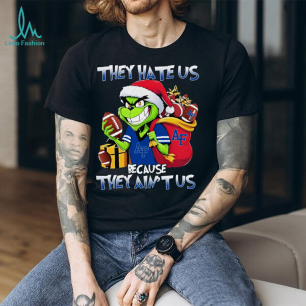 Air Force Falcons X Grinch They Hate Us Because They Ain’t Us Christmas Tee