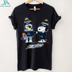 Akron Zips Christmas Snoopy Bluey NCAA Cute Football Shirt