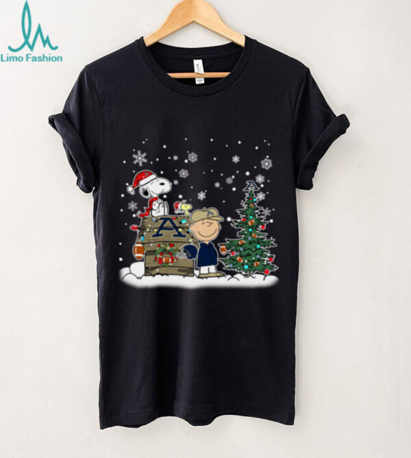 Akron Zips Snoopy Charlie Brown Christmas Holiday T Shirt