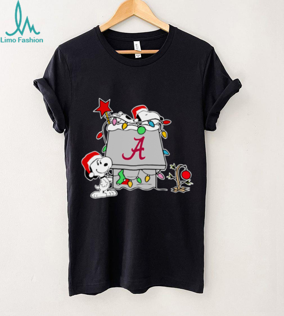 Alabama Crimson Tide Football Snoopy Christmas Holiday 2025 T Shirt Alabama Crimson Tide Football Snoopy Christmas Holiday 2025 T Shirt