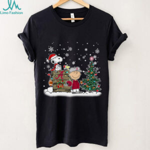 Alabama Crimson Tide Snoopy Charlie Brown Christmas Holiday T Shirt