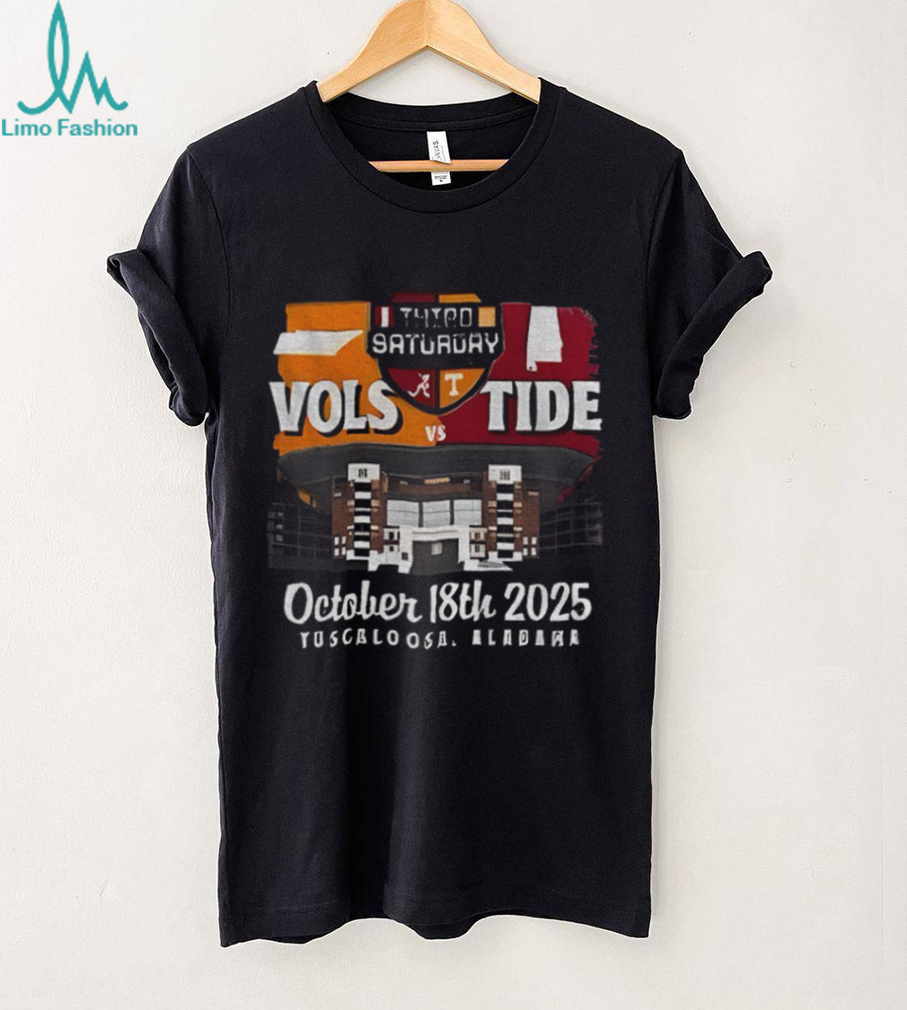 Alabama Crimson Tide vs Tennessee Volunteers Third Saturday In October 18th 2025 shirt Alabama Crimson Tide vs Tennessee Volunteers Third Saturday In October 18th 2025 shirt