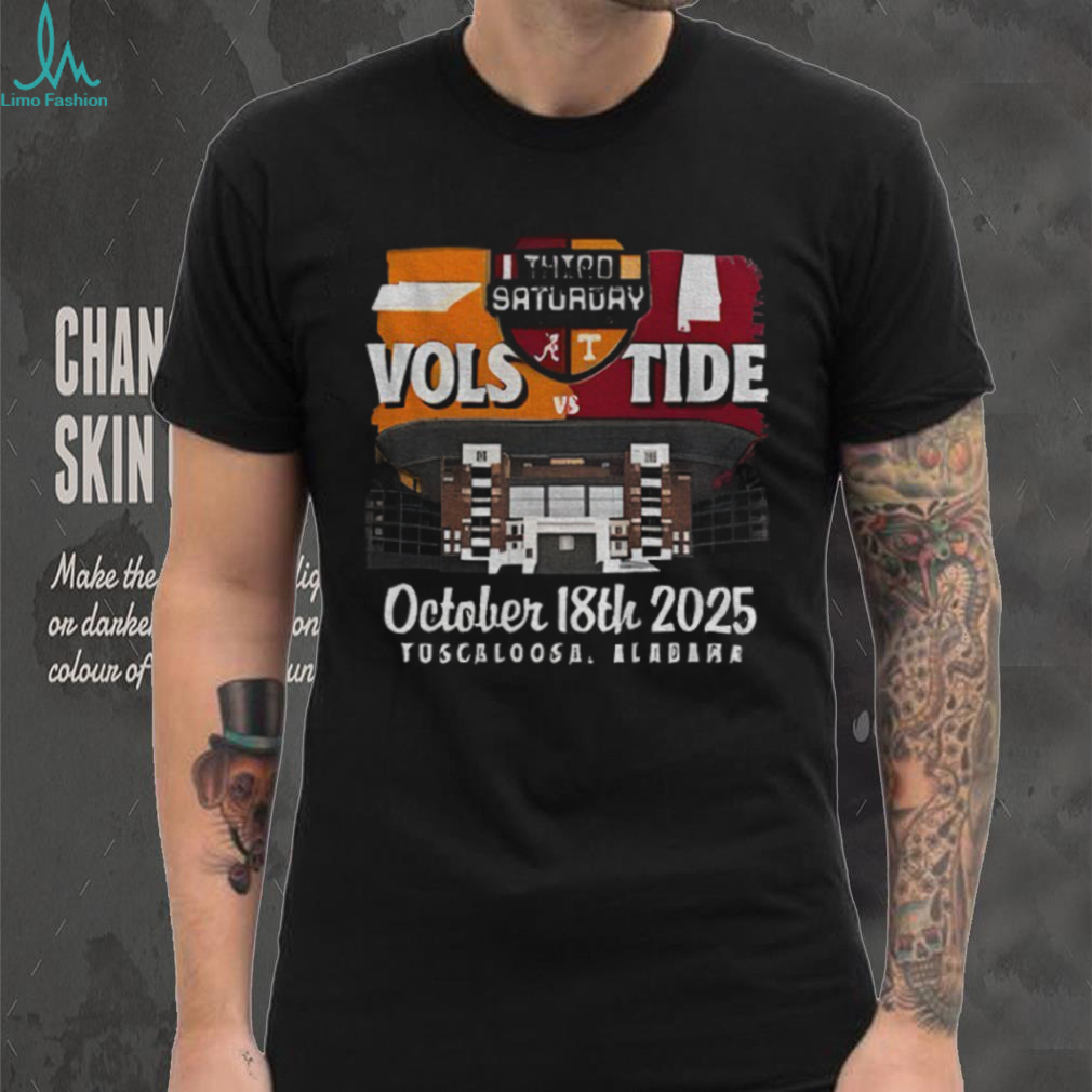 Alabama Crimson Tide vs Tennessee Volunteers Third Saturday In October 18th 2025 shirt Alabama Crimson Tide vs Tennessee Volunteers Third Saturday In October 18th 2025 shirt