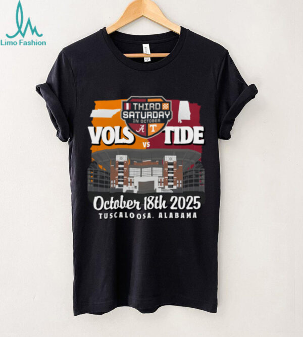 Alabama vs Tennessee Vols Tide October 18 2025 Tuscaloosa shirt