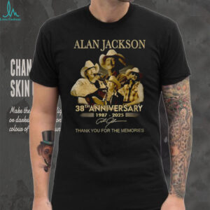 Alan Jackson 38th Anniversary 1987 2025 Thank You For The Memories signatures shirt