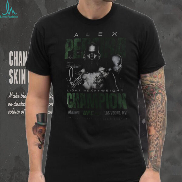 Alex Pereira UFC 320 Light Heavyweight Champions signature shirt