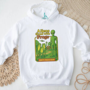 Aliens Stand With Frogs Anti Fascism Shirt