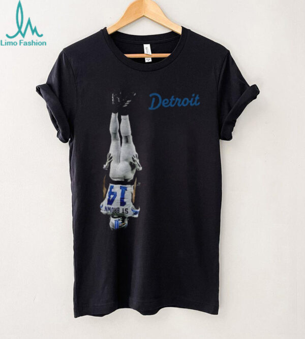 Amon Ra St. Brown Detroit Lions NFL Football 2025 upside down shirt