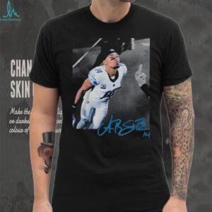 Amon Ra St. Brown kissing Detroit Lions NFL Football Game Day signature shirt