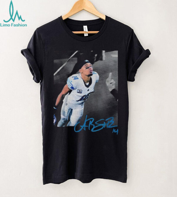 Amon Ra St. Brown kissing Detroit Lions NFL Football Game Day signature shirt